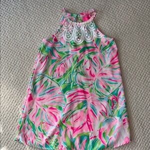 Lilly Pulitzer Pink and Green Kids Dress